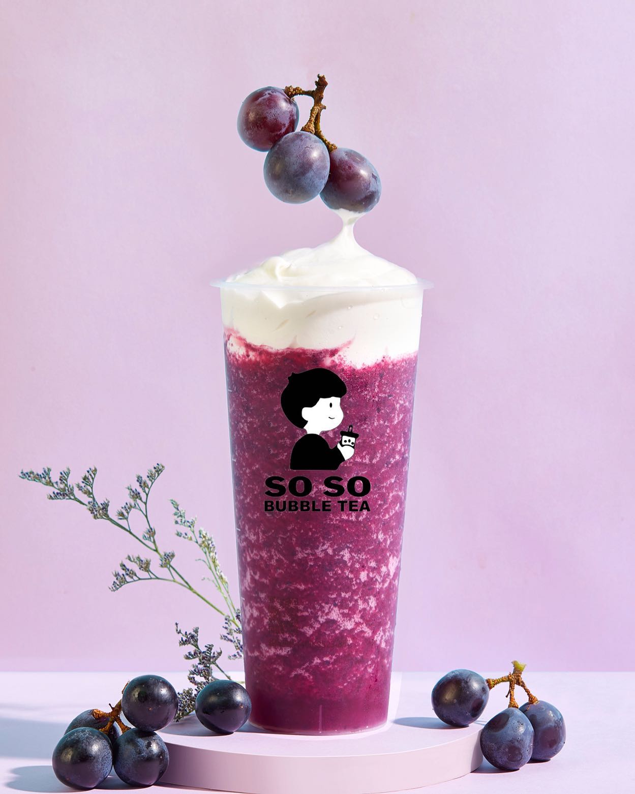 Grape Smoothie la SO SO Bubble Tea